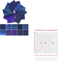 eZAKKA 20+1 Pack 10x10 Inch Cotton Fat Quarters Fabric Bundles & Quilt