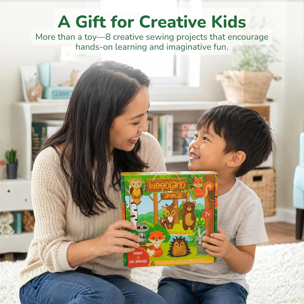 Craftorama Sewing Kit for Kids, Fun and Educational Animal Craft Set