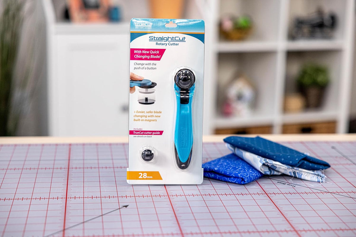 StraightCut – TrueCut 28mm Rotary Fabric Cutter by The Grace Company
