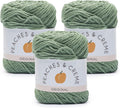 Peaches & Creme Solids 100% Cotton Yarn for Crocheting, Rosemary