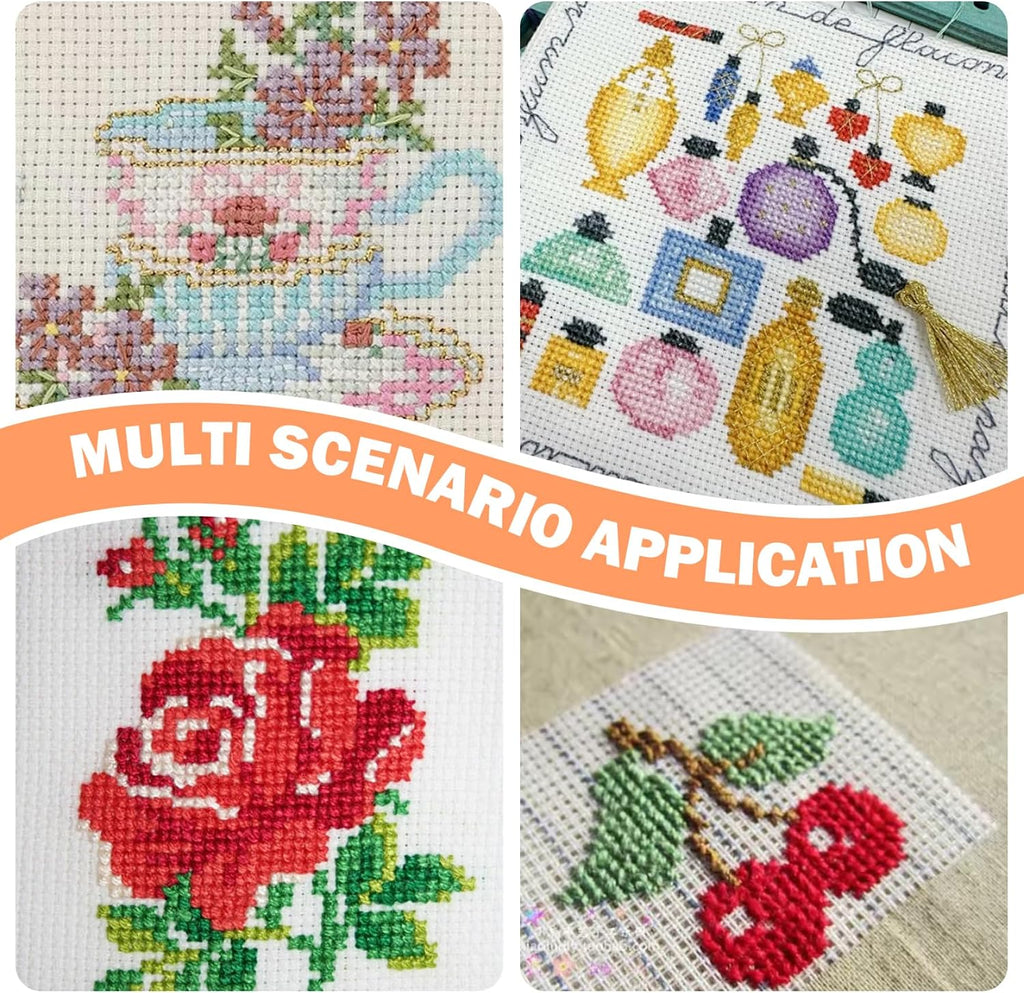 50x34cm 14CT Waste Canvas for Cross Stitching, Disposable Cross