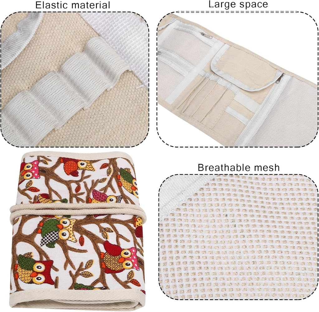 Owl Crochet Bag Crochet Needle Case Crochet Needle Empty Storage Bag