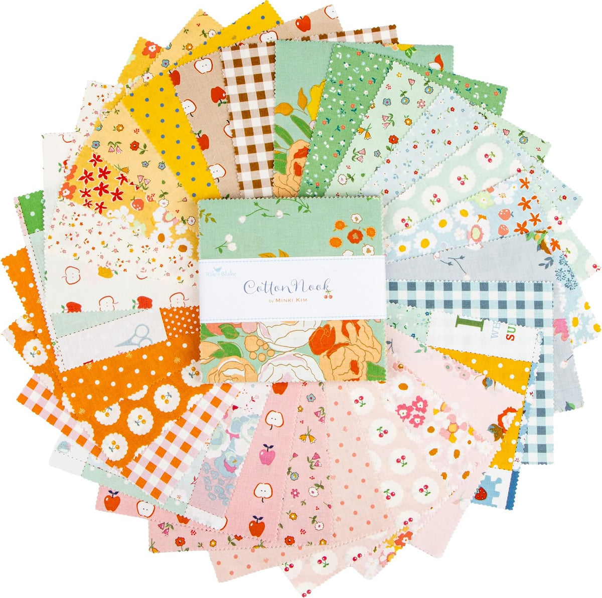 Minki Kim Cotton Nook 5" Stacker 42 5-inch Squares Charm Pack Riley