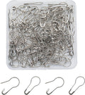 150Pcs Small Metal Gourd Safety Pins, Tiny Bulb Pins, Silver