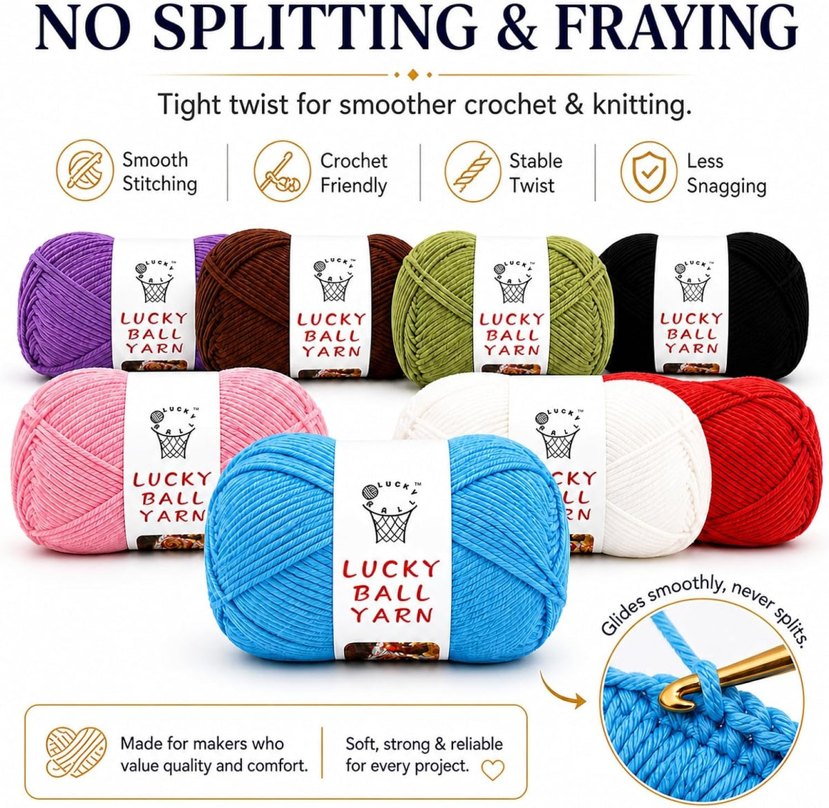 Milk Cotton Yarn, 100g / 240 yd 60% Cotton 40% Acrylic #2 Fine Crochet