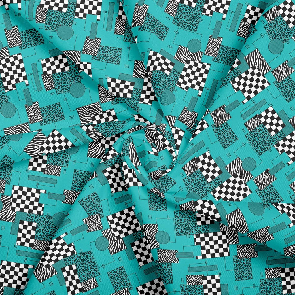 jejeloiu Leopard Print Animal Cotton Fabric by The Yard 1 Yard