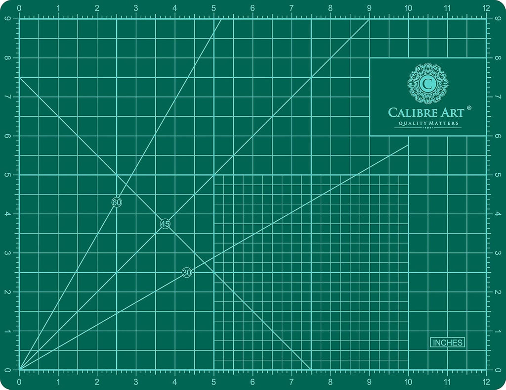 Calibre Art Self Healing Rotary Cutting Mat, Full 9x12, Scrapbooking