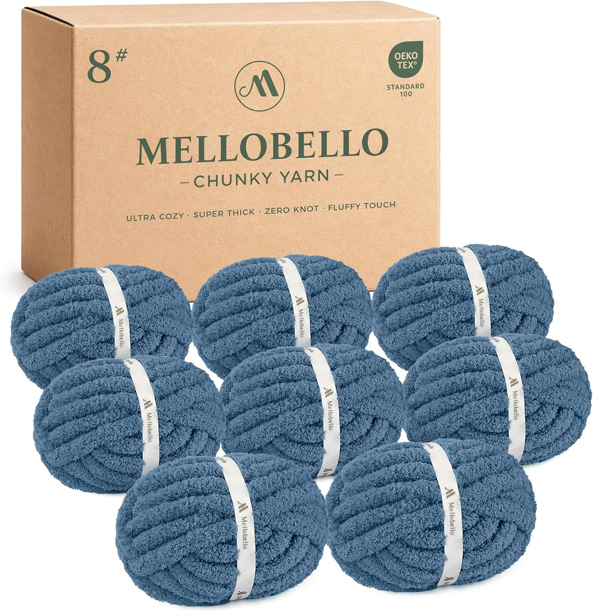Jumbo Chunky Yarn for Hand Knitting - Super Thick Chenille Chunky Yarn