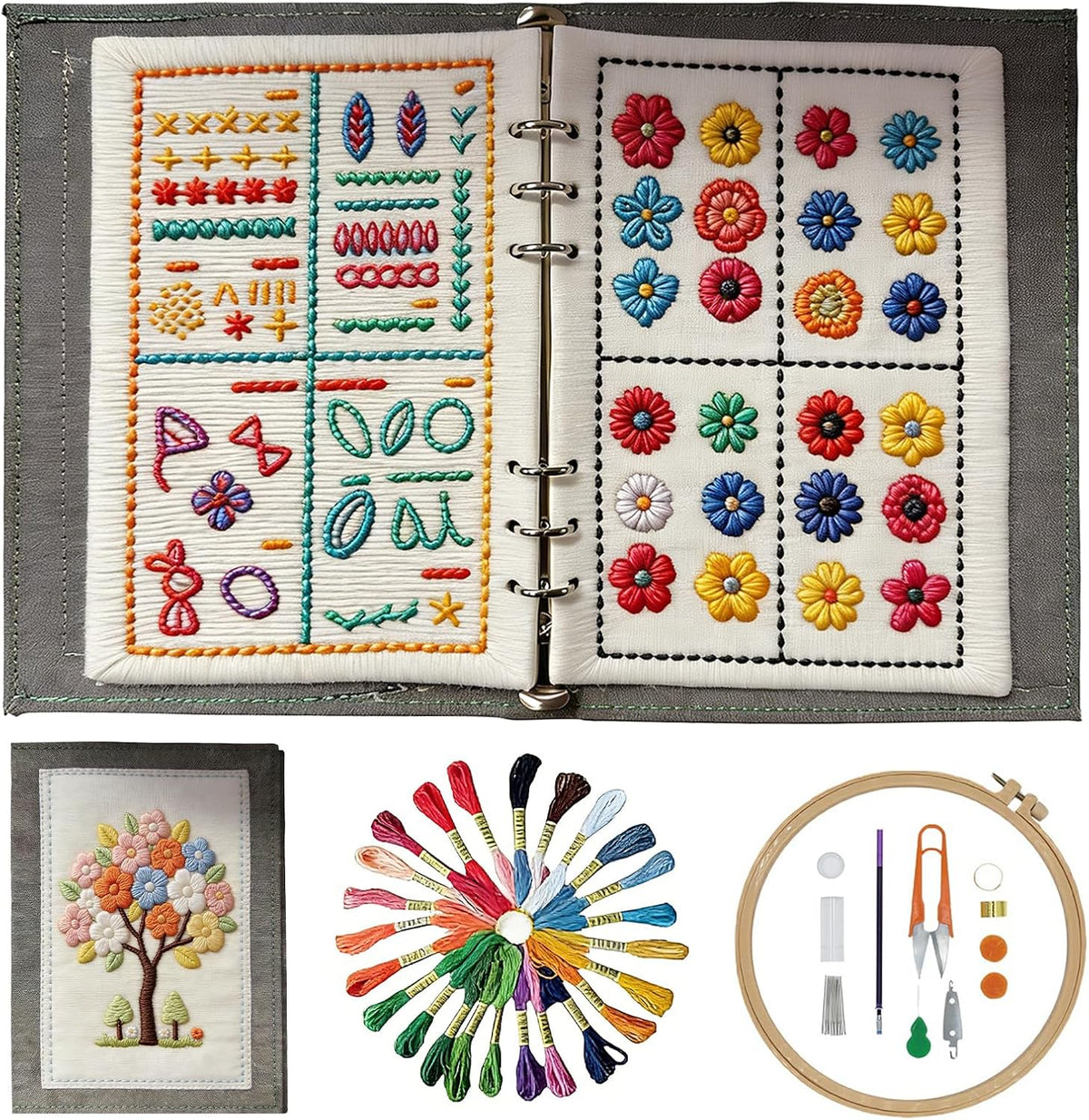 2026 New Embroidery Book Kit Embroidery Book Including a Complete