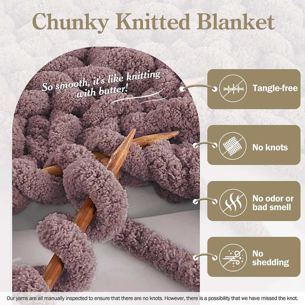 Roan Rouge Chunky Chenille Yarn for Crocheting and Hand Knitting