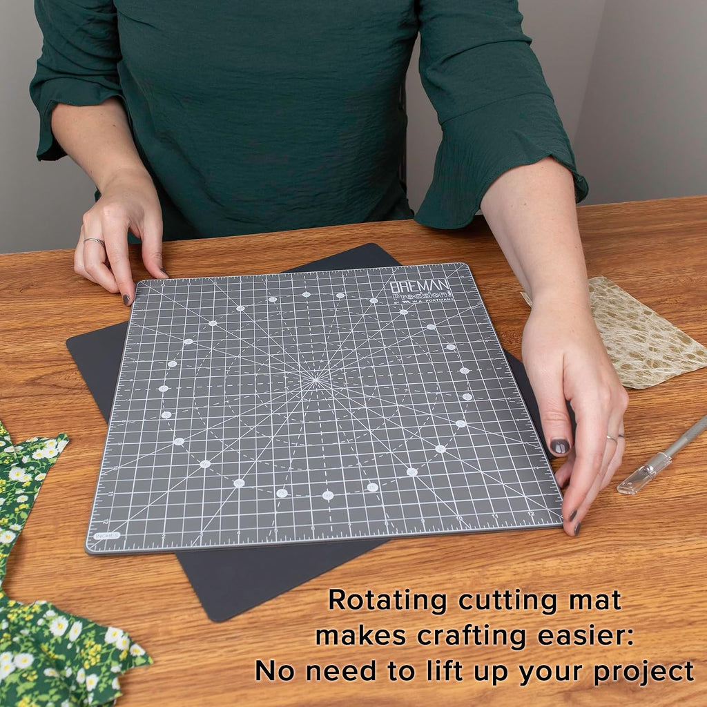 W.A. Portman Rotating Self-Healing Cutting Mat with 6”x12” Quilting