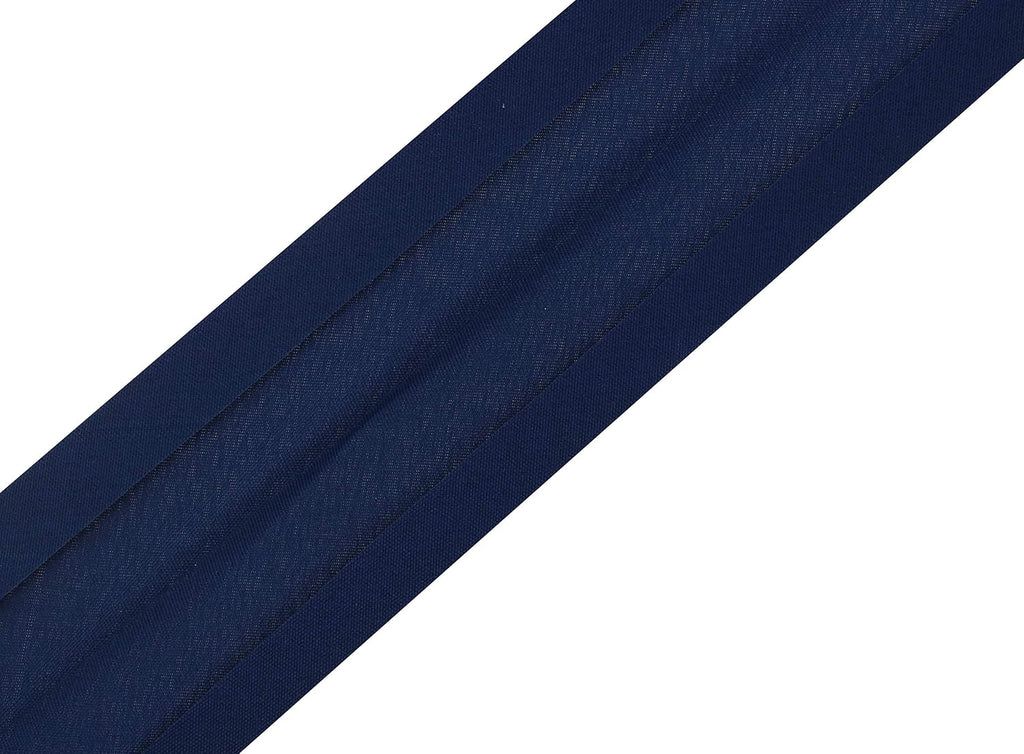 Mandala Crafts 55 Yds 1 Inch Navy Blue Double Fold Bias Tape for