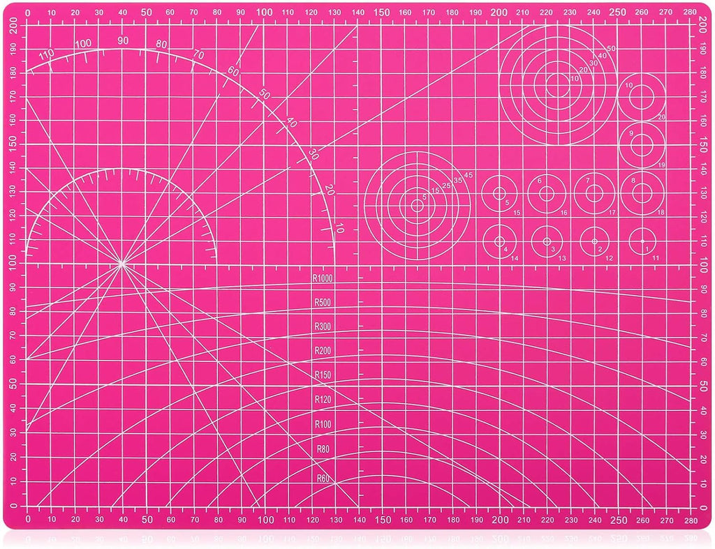 anezus Self Healing Cutting Mat for Rotary Cutting, 12" x 9", Pink
