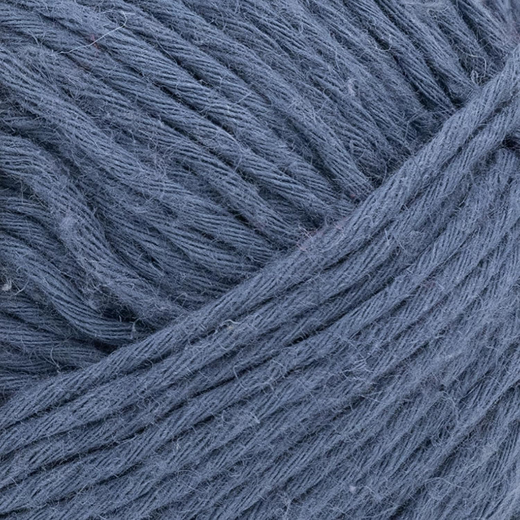 Lion Brand Yarn, Cotton Hemp Worsted Crochet Yarn, Deep Denim, Blue