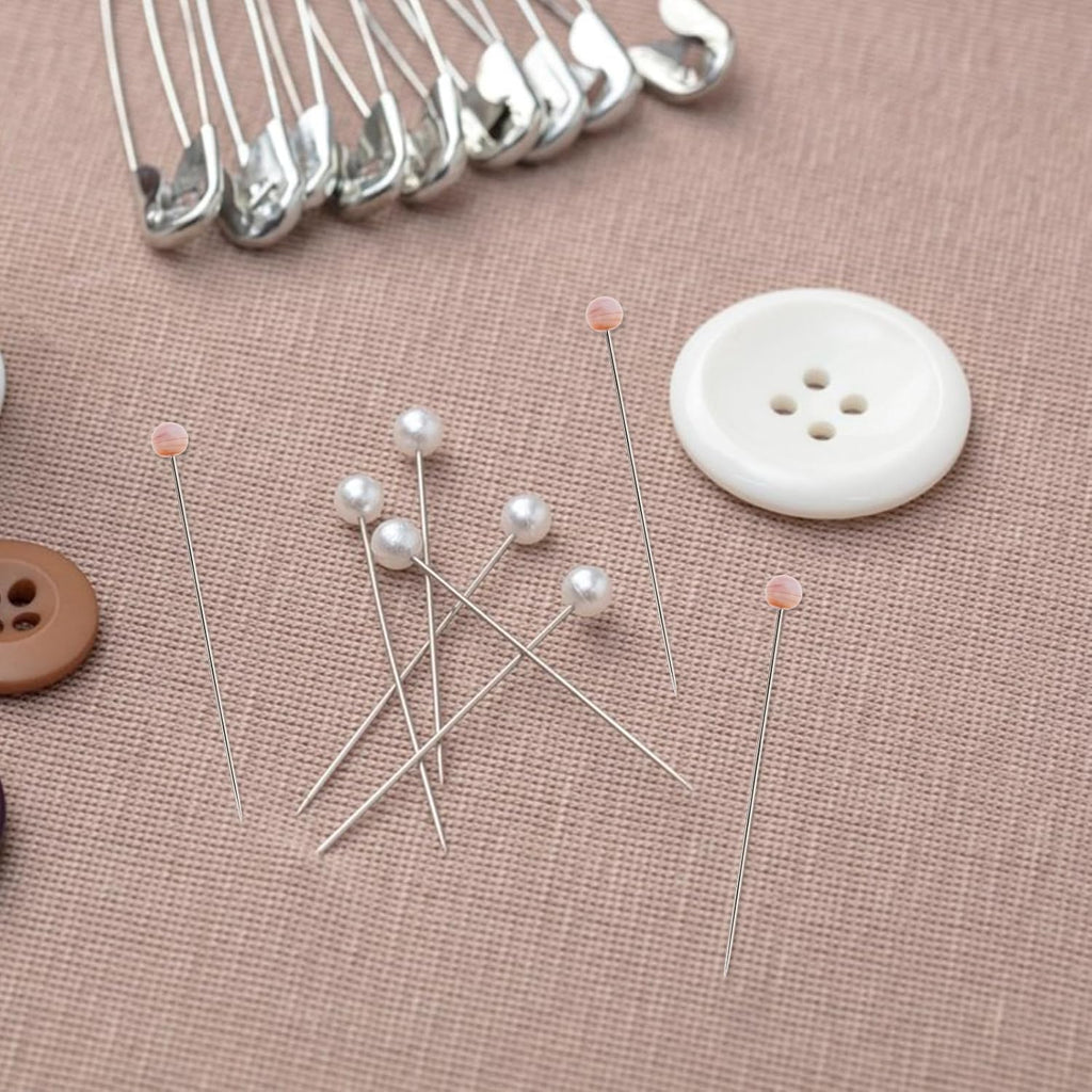 200pcs Glass Head Straight Pins for Sewing, Florists, Jewelry Makers