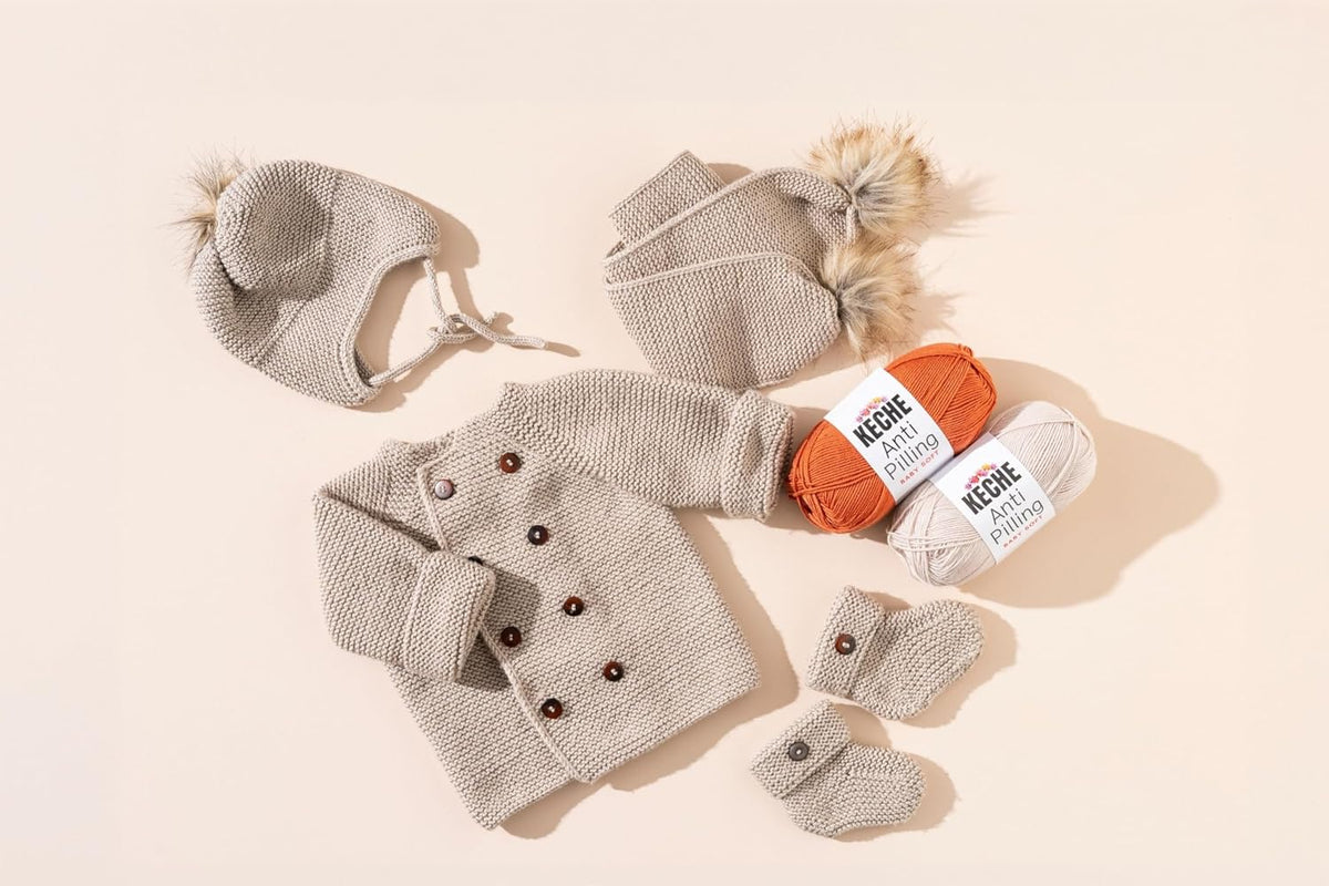 Soft DailyKnit DK Yarn, 100% Anti-Pilling Acrylic for Knitting