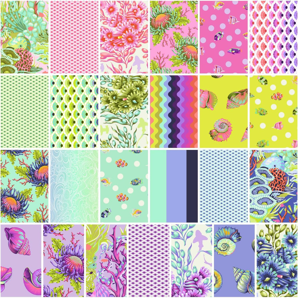 Tula Pink Floral Reef 25 Fat Quarters FreeSpirit Fabrics