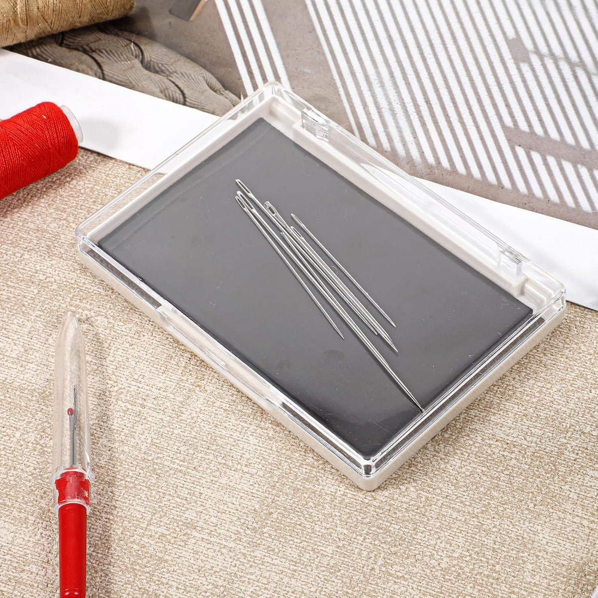 Magnetic Needle Case Portable Needle Holder Case Pin Storage Box
