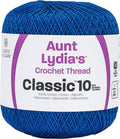 Aunt Lydia'S Classic Crochet Thread Size 10-Dark Royal