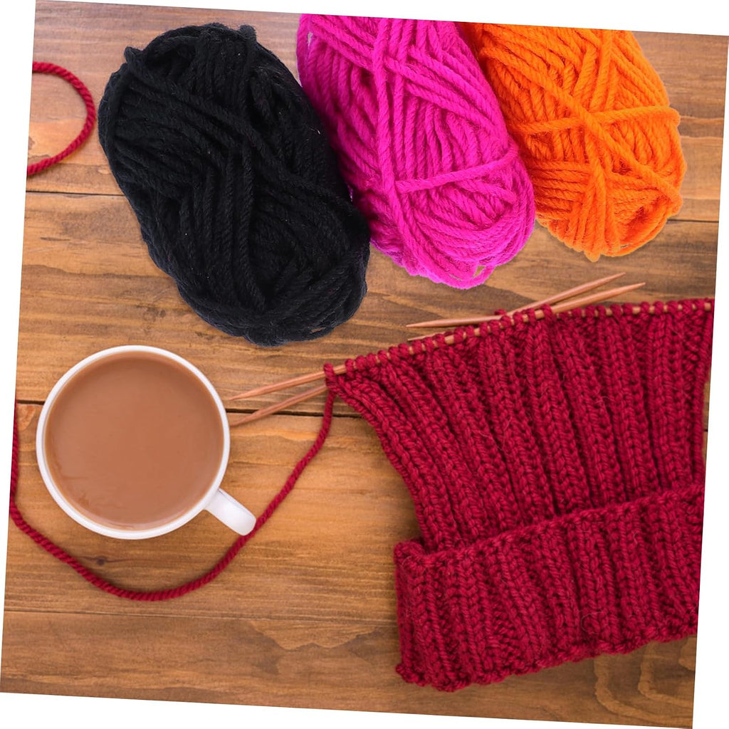 Acrylic Yarn 12 Rolls 10g 12 Colors Crochet Knitting Wool Xmas