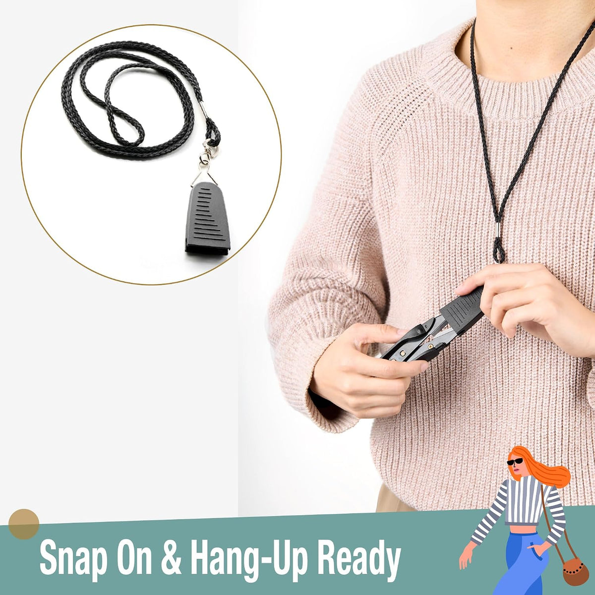 Beaditive Premium Thread Snips - Thread, Yarn, Embroidery Snipper for