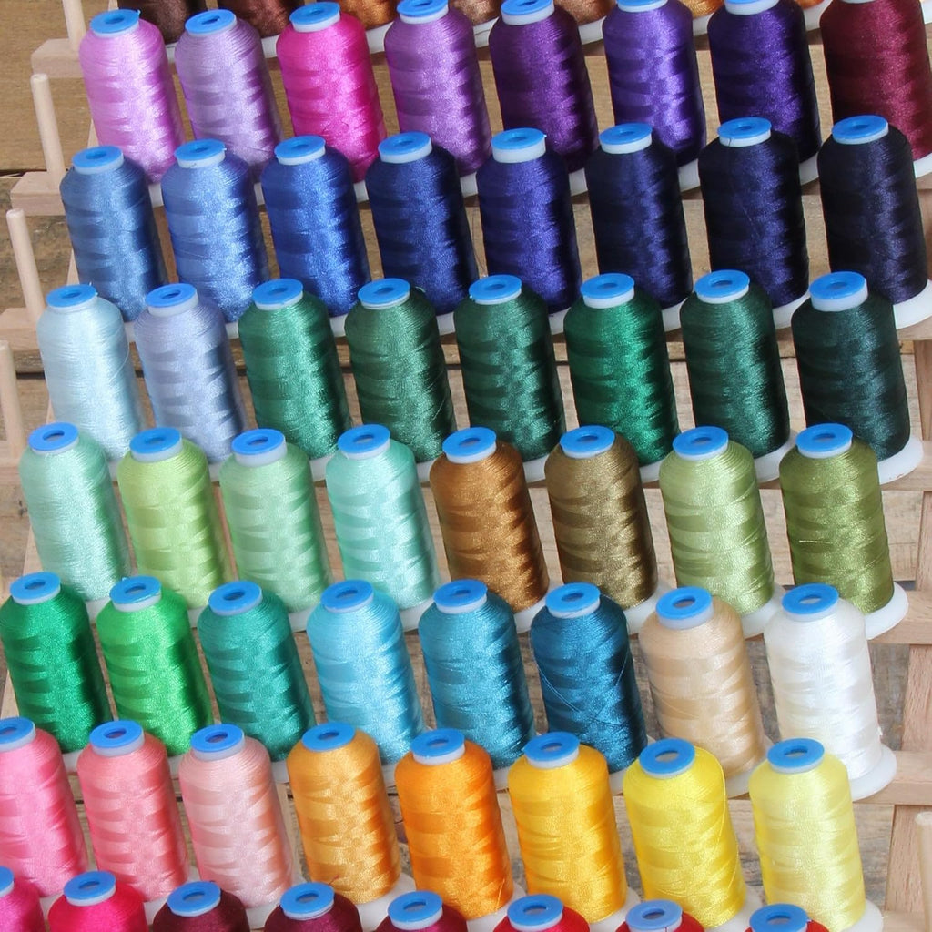 ThreadArt Machine Embroidery Thread, 80 Colors, 1000M, 40WT, Sets A &