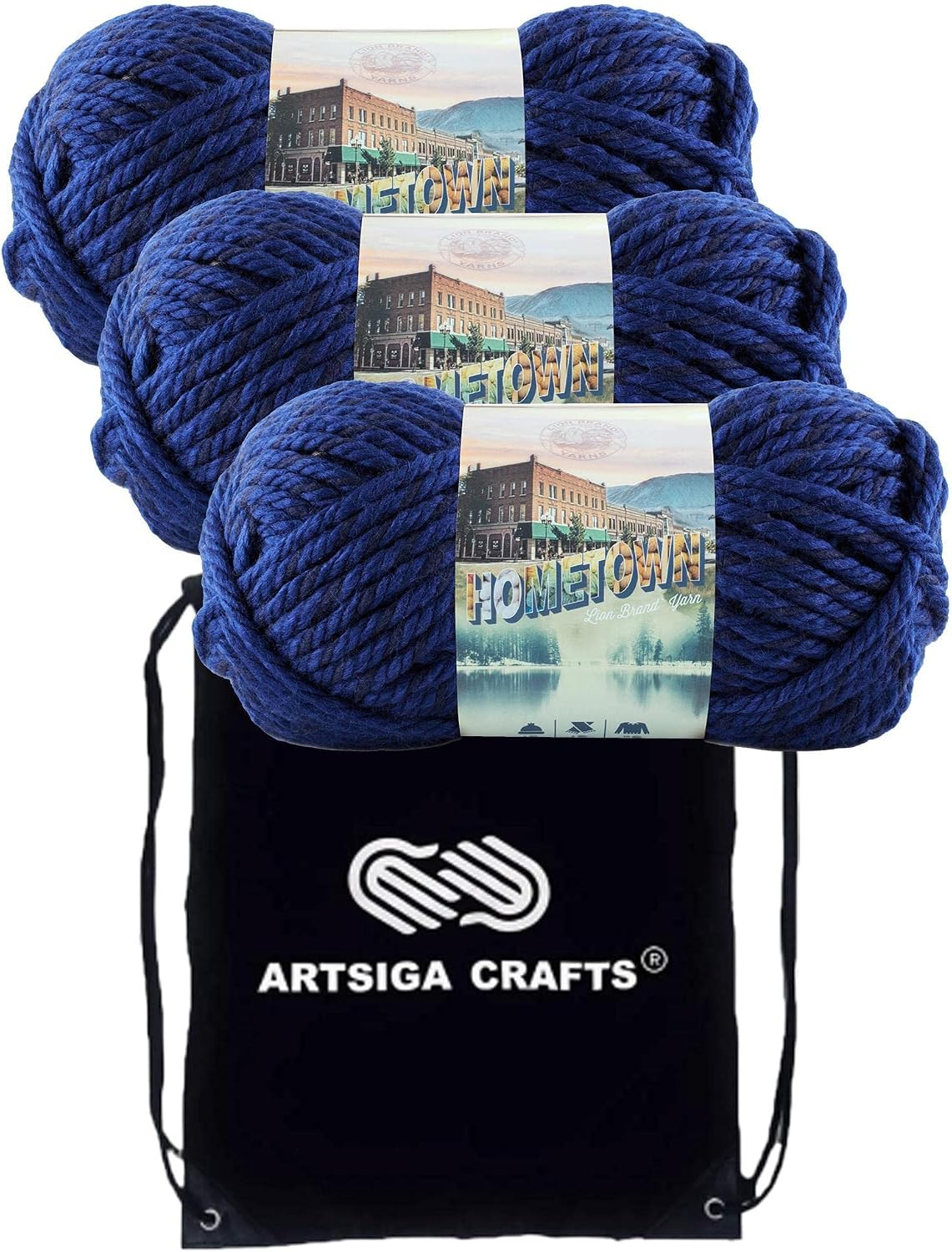 Lion Brand Yarn Hometown 135-109 Fort Worth Blue