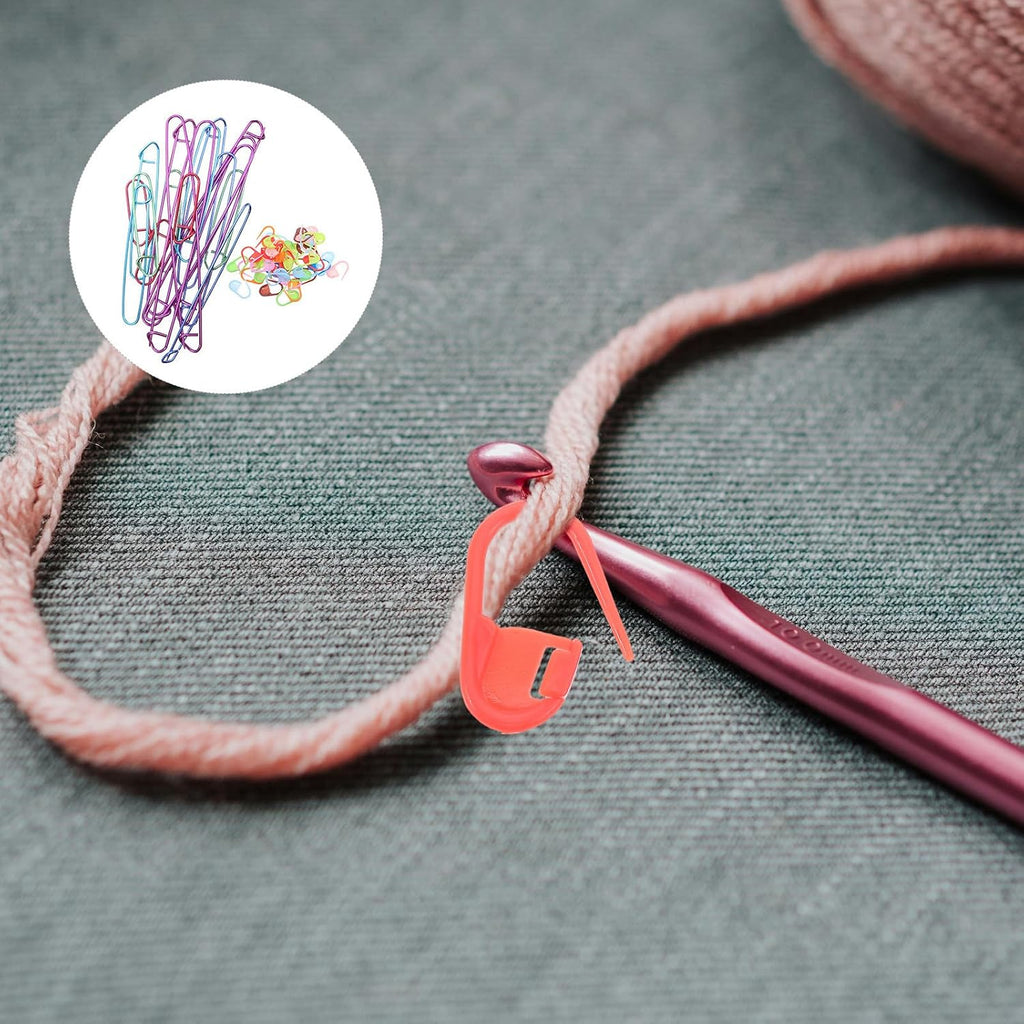 Crochet Stitch Markers Locking Clip Pins, Knitting Holders Set