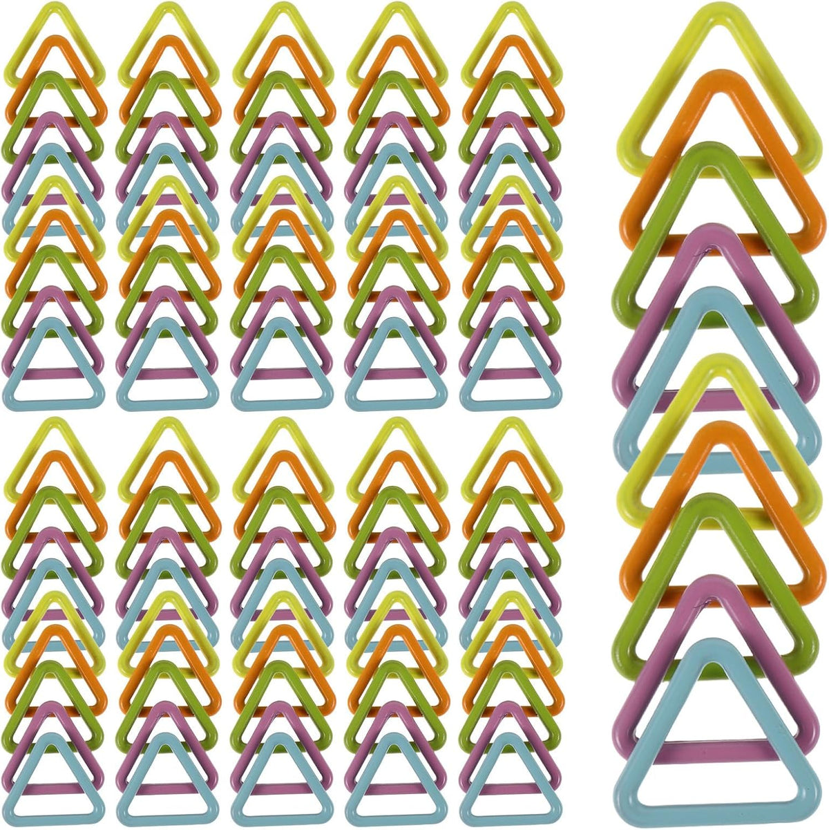 30Pcs Triangle Metal Stitch Markers for Knitters and Crocheters
