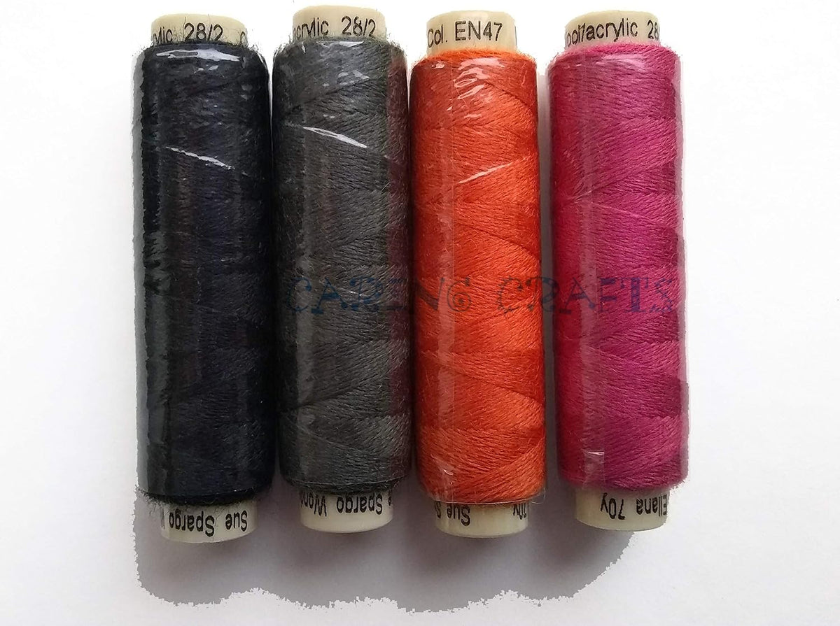 Sue Spargo Ellana Wool Blend Thread for Embroidery - Four 70-Yard