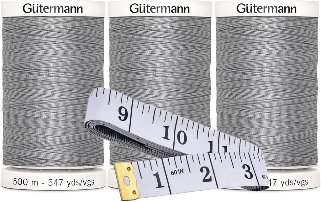 Gutermann Sew-All Thread (500m/547yd Each), 3-Pack Bundle with Bella's
