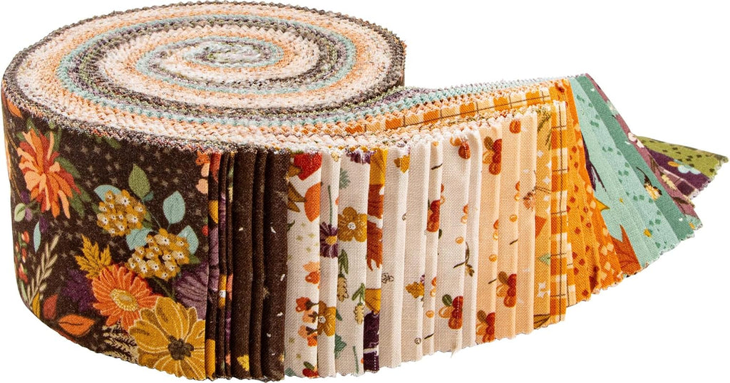 Sandy Gervais The Awe of Autumn Rolie Polie 40 2.5-inch Strips Jelly