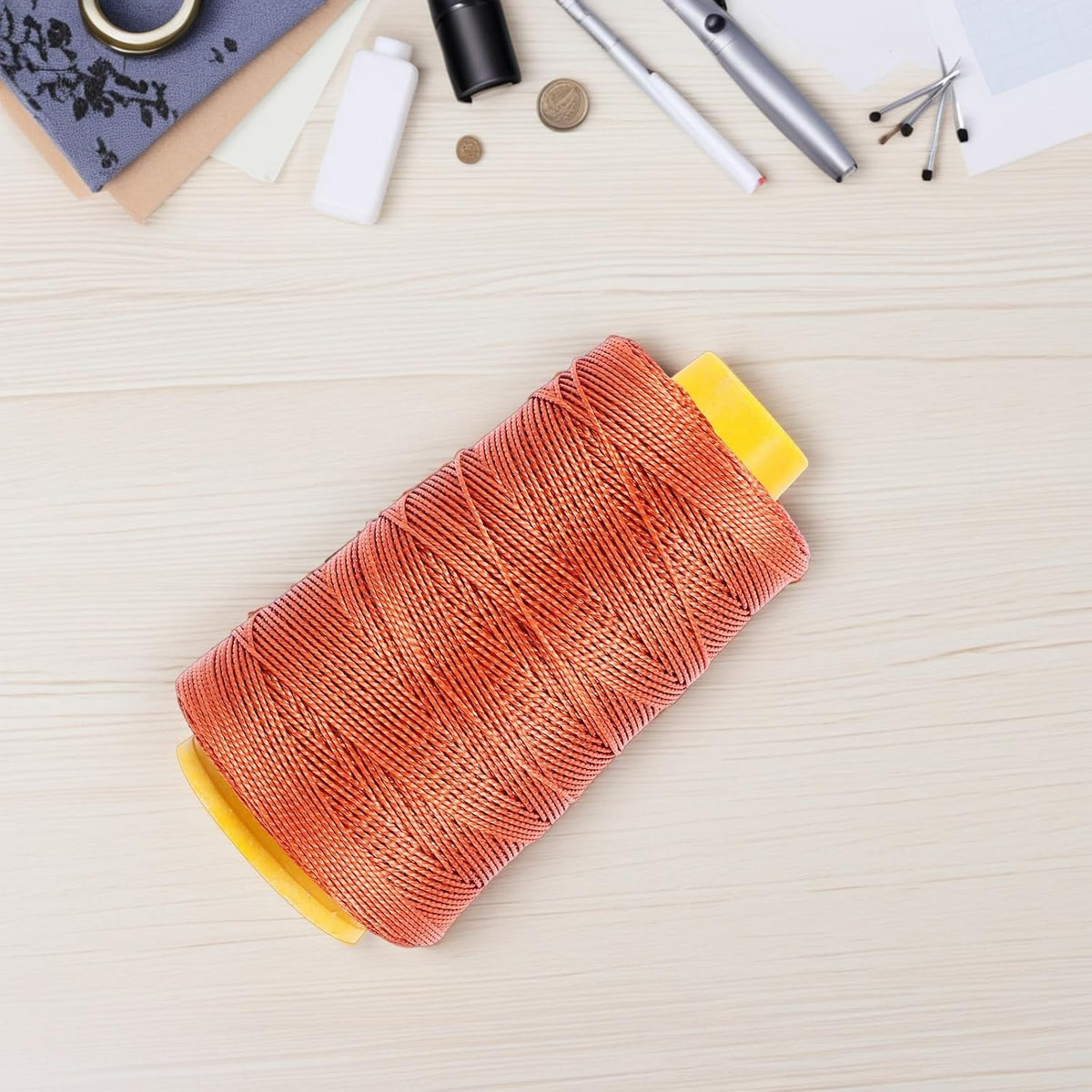 Hand Sewing Thread Roll Brown Nylon for Leather Repair, and