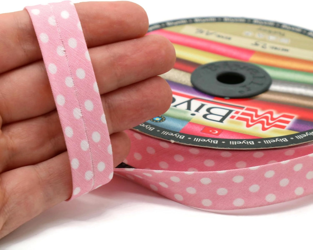 Cotton Fold Bias Binding Tape - 3/4 Inches (20mm) Wide - 27 Yards