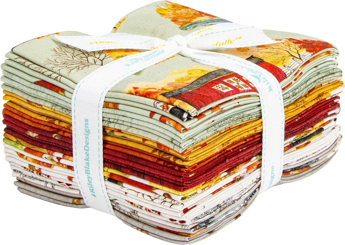 Tara Reed Covered Bridges in Fall 16 Fat Quarters Riley Blake Designs