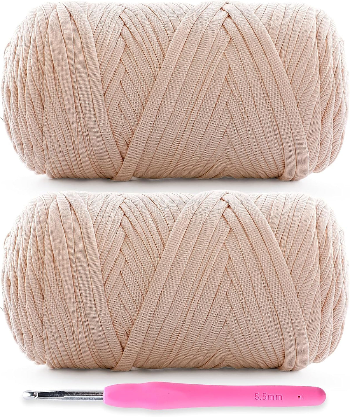2 Pack Soft T-Shirt Yarn for Crochet, T Shirt Yarns for Crocheting