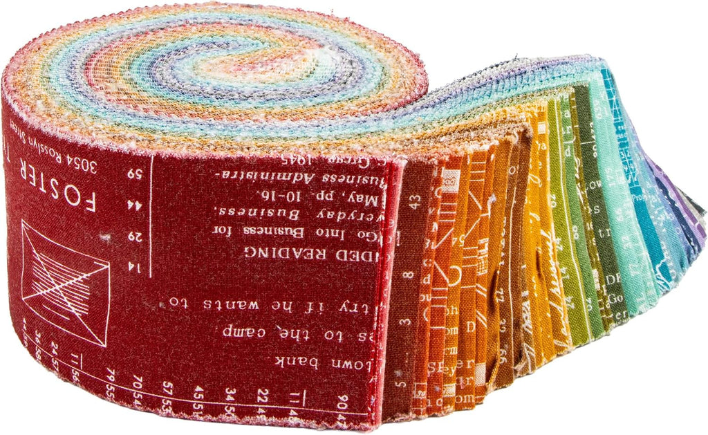 Lori Holt Type/ography A Rolie Polie 40 2.5-inch Strips Jelly Roll