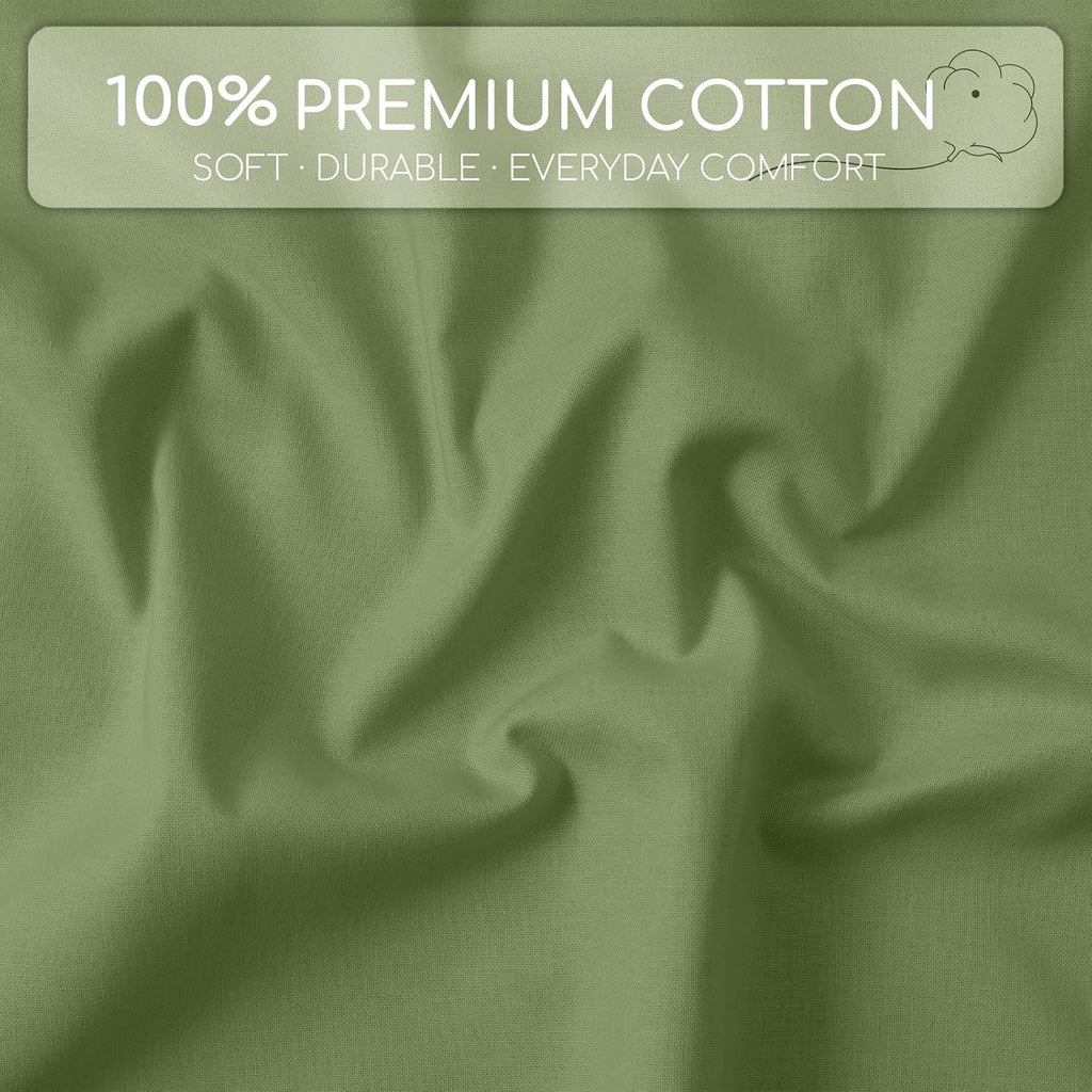 100% Natural Cotton Fabric by The Yard, 59 Inch Wide Medium Weight