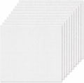 Zplontya 10 Pack Blank Needlepoint Canvas 10" x 10" Cotton Canvas 18