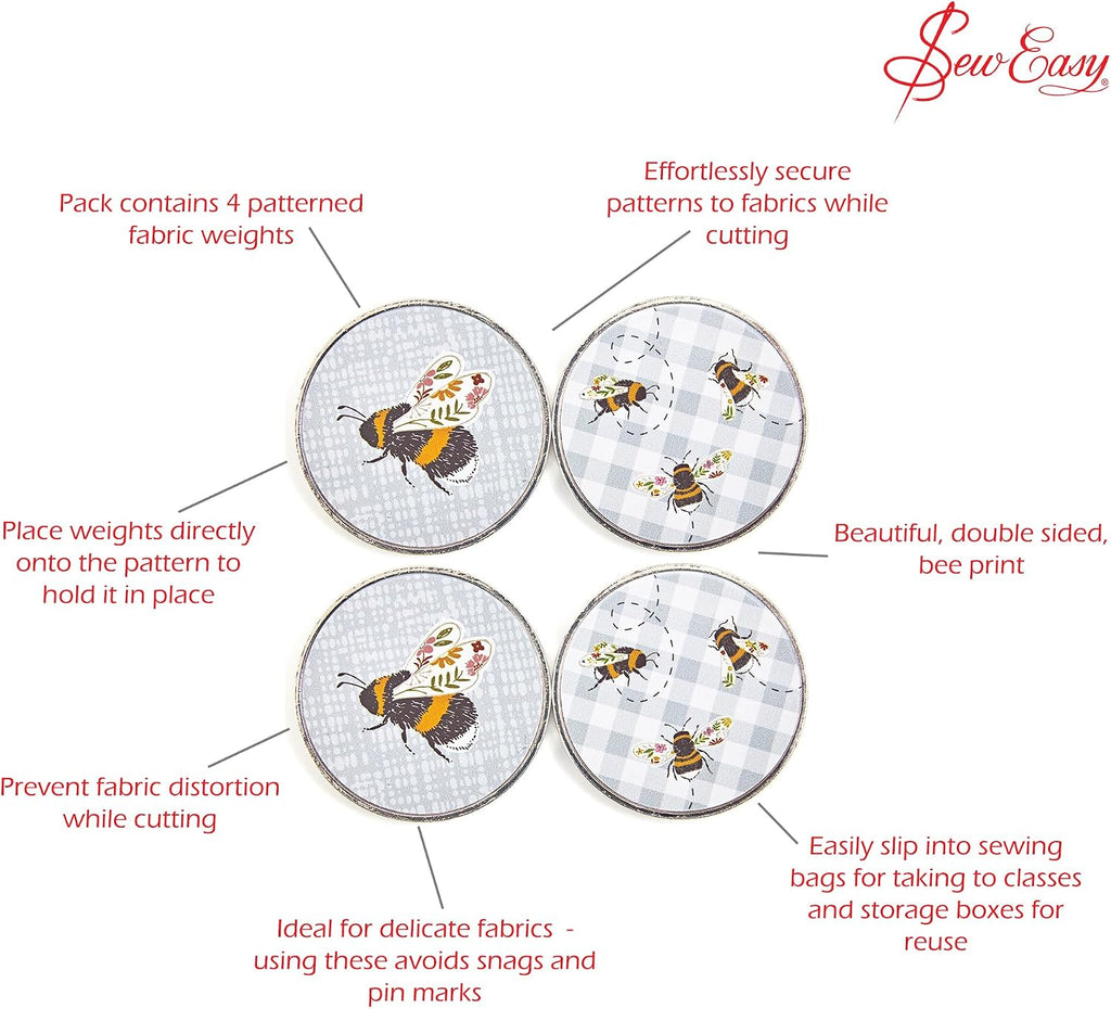 Sew Easy Pattern Fabric Weights - for Sewing, Crafts, Pattern Cutting