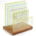 Pinkunn 1 Piece Wooden Quilting Ruler Holder Organizer 12.5 Inch 15
