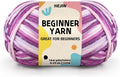 120g Purple Yarn for Crocheting and Knitting; Rainbow Yarn for