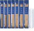 TAHULIK 35 Pcs Bamboo Double Pointed Knitting Needles Set, 7 Sizes