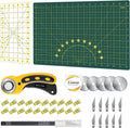 Headley Tools Rotary Cutter Set - 45mm Fabric Cutter, 5 Extra Rotary