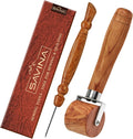 SAVINA 2-Piece Seam Roller & Stiletto Set, Wooden Sewing & Quilting