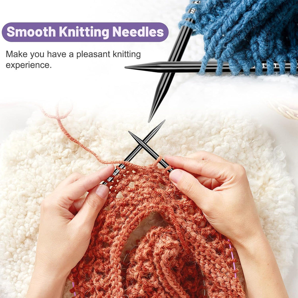 Katech Interchangeable Knitting Needles Set- 9 PRS Circular Knitting