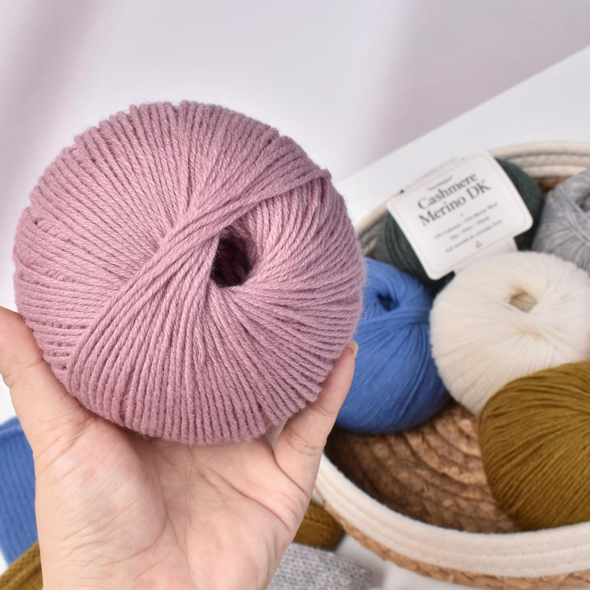 Cashmere Merino DK Weight Yarn | Premium Natural Fibers | Soft, Warm &