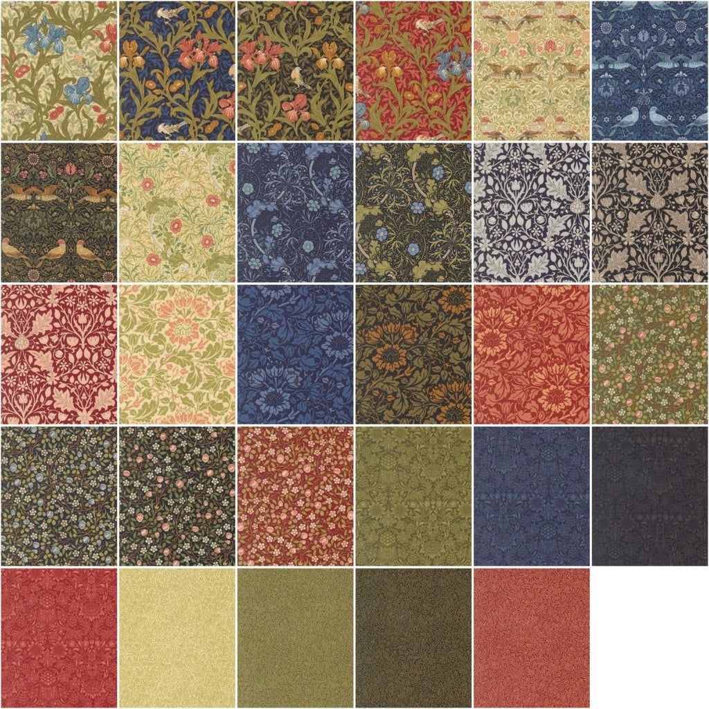 Morris Muse Charm Pack by Barbara Brackman 5" Precut Fabric Squares