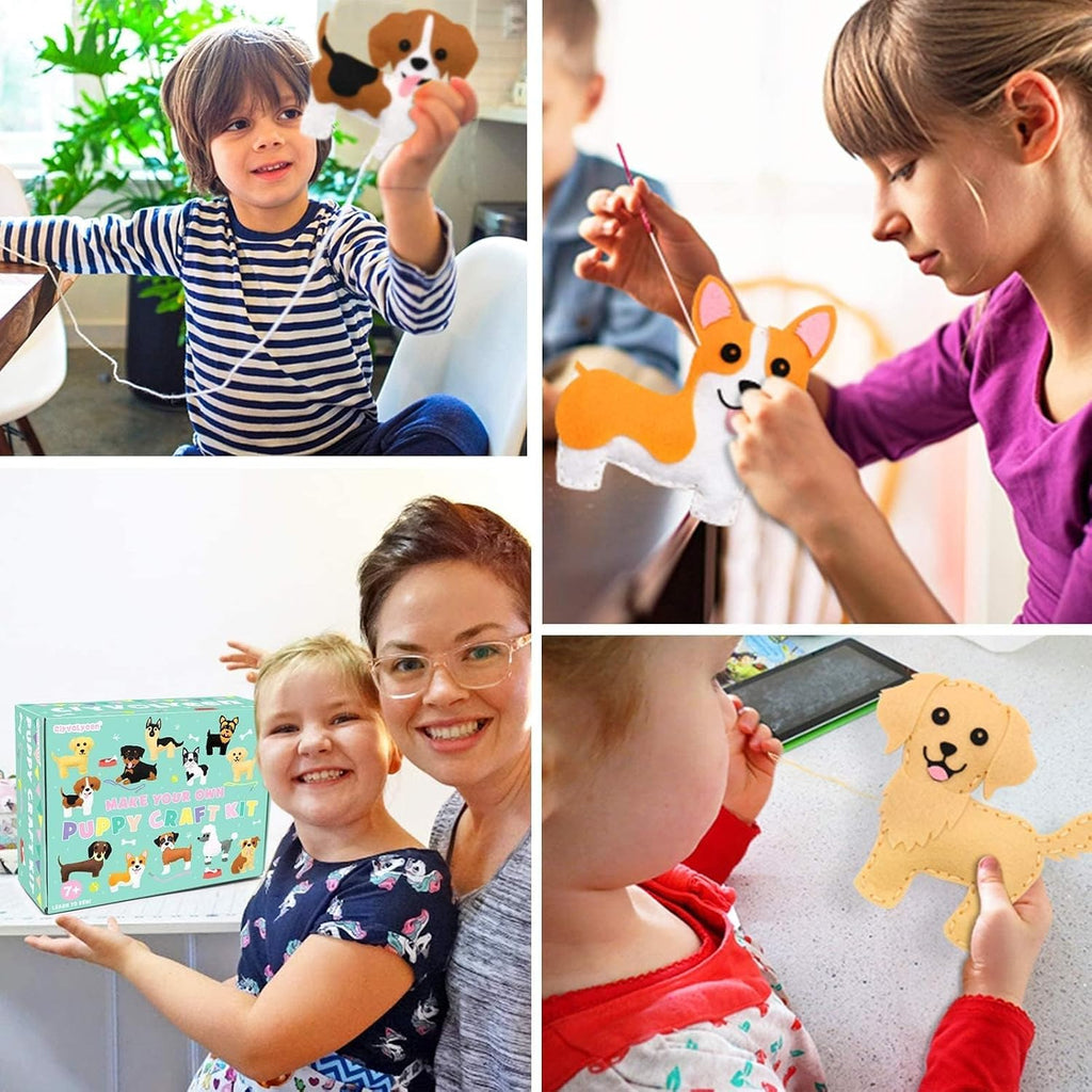 CiyvoLyeen Puppy Sewing Kit for Kids –Fun Plush Toy Sewing for Girls &