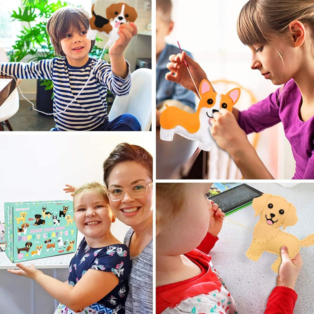 CiyvoLyeen Puppy Sewing Kit for Kids –Fun Plush Toy Sewing for Girls &